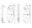 Set placute frana,frana disc OPTIMAL 12579
