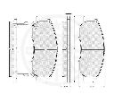 Set placute frana,frana disc OPTIMAL 74712