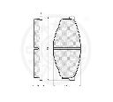 Set placute frana,frana disc OPTIMAL 9269