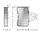 Set placute frana,frana disc OPTIMAL 9550