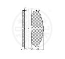 Set placute frana,frana disc OPTIMAL 9578