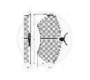 Set placute frana,frana disc OPTIMAL 9640