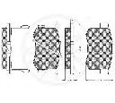 Set placute frana,frana disc OPTIMAL 9654</br>Piesa auto pentru HONDA S2000 (AP)  2.0