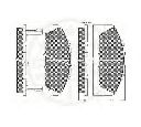 Set placute frana,frana disc OPTIMAL 9685