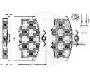 Set placute frana,frana disc OPTIMAL 9702