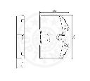 Set placute frana,frana disc OPTIMAL 9730