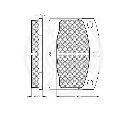 Set placute frana,frana disc OPTIMAL 9751
