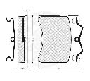 Set placute frana,frana disc OPTIMAL 9760