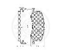 Set placute frana,frana disc OPTIMAL 9804