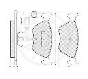 Set placute frana,frana disc OPTIMAL 9855
