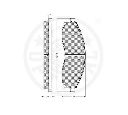 Set placute frana,frana disc OPTIMAL 9916