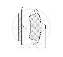 Set placute frana,frana disc OPTIMAL 9940