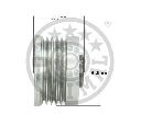 Sistem roata libera, generator OPTIMAL F5-1081</br>Piesa auto pentru Generator /Alternator / Elemente