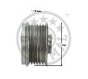 Sistem roata libera, generator OPTIMAL F5-1139</br>Piesa auto pentru Generator /Alternator / Elemente
