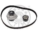 Set pompa apa + curea dintata OPTIMAL SK-1412AQ1</br>Piesa auto pentru Curea distributie / Rola de tensionare / Rola de ghidare