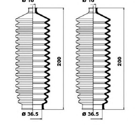 Ansamblu burduf, directie MOOG K150019</br>Piesa auto pentru Directie Ansamblu burduf, directie MOOG K150019</br>Piesa auto pentru Directie