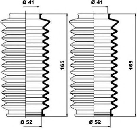 Ansamblu burduf, directie MOOG K150037</br>Piesa auto pentru Directie Ansamblu burduf, directie MOOG K150037</br>Piesa auto pentru Directie