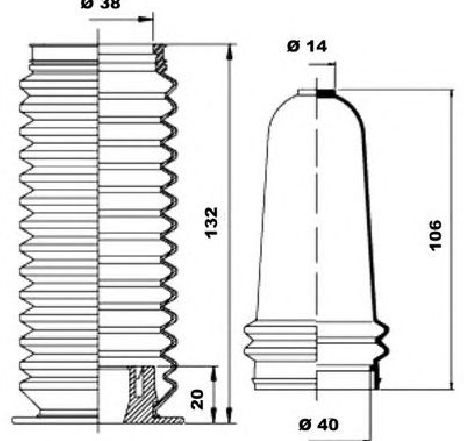 Ansamblu burduf, directie MOOG K150075</br>Piesa auto pentru Directie Ansamblu burduf, directie MOOG K150075</br>Piesa auto pentru Directie