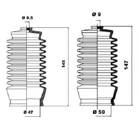 Ansamblu burduf, directie MOOG K150108</br>Piesa auto pentru Directie Ansamblu burduf, directie MOOG K150108</br>Piesa auto pentru Directie
