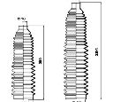 Ansamblu burduf, directie MOOG K150141</br>Piesa auto pentru Directie
