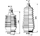 Ansamblu burduf, directie MOOG K150205</br>Piesa auto pentru Directie