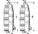Ansamblu burduf, directie MOOG K150260</br>Piesa auto pentru Directie
