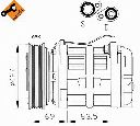 Compresor, climatizare NRF 32038</br>Piesa auto pentru Sistem de aer conditionat