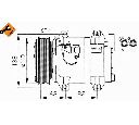 Compresor, climatizare NRF 32211G</br>Piesa auto pentru Sistem de aer conditionat