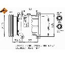Compresor, climatizare NRF 32226G</br>Piesa auto pentru Sistem de aer conditionat