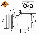 Compresor, climatizare NRF 32248G</br>Piesa auto pentru Sistem de aer conditionat