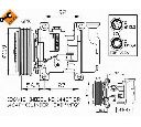 Compresor, climatizare NRF 32260G</br>Piesa auto pentru Sistem de aer conditionat