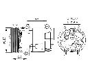 Compresor, climatizare NRF 32424G</br>Piesa auto pentru Sistem de aer conditionat