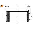 Condensator, climatizare NRF 350029