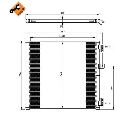 Condensator, climatizare NRF 350204
