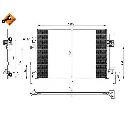 Condensator, climatizare NRF 350209</br>Piesa auto pentru Sistem de aer conditionat
