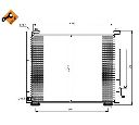 Condensator, climatizare NRF 350216</br>Piesa auto pentru Sistem de aer conditionat