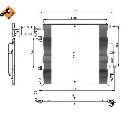 Condensator, climatizare NRF 350220</br>Piesa auto pentru Sistem de aer conditionat