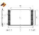 Condensator, climatizare NRF 350222</br>Piesa auto pentru Sistem de aer conditionat