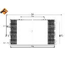 Condensator, climatizare NRF 35659</br>Piesa auto pentru Sistem de aer conditionat