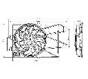 Ventilator, radiator NRF 47005