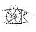 Ventilator, radiator NRF 47011
