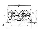 Ventilator, radiator NRF 47050