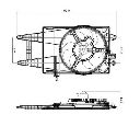 Ventilator, radiator NRF 47243</br>Piesa auto pentru Sistem de racire motor