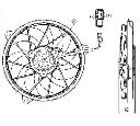 Ventilator, radiator NRF 47323</br>Piesa auto pentru Sistem de racire motor