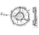 Ventilator, radiator NRF 47405