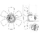 Ventilator, radiator NRF 47429</br>Piesa auto pentru Sistem de racire motor