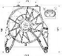 Ventilator, radiator NRF 47456</br>Piesa auto pentru Sistem de racire motor