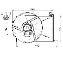 Ventilator, radiator NRF 47459