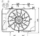 Ventilator, radiator NRF 47466</br>Piesa auto pentru Sistem de racire motor