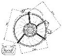 Ventilator, radiator NRF 47474